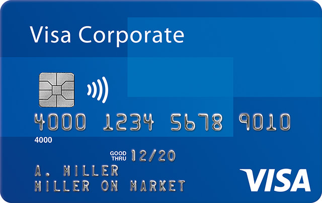 Tarjeta corporativa Visa